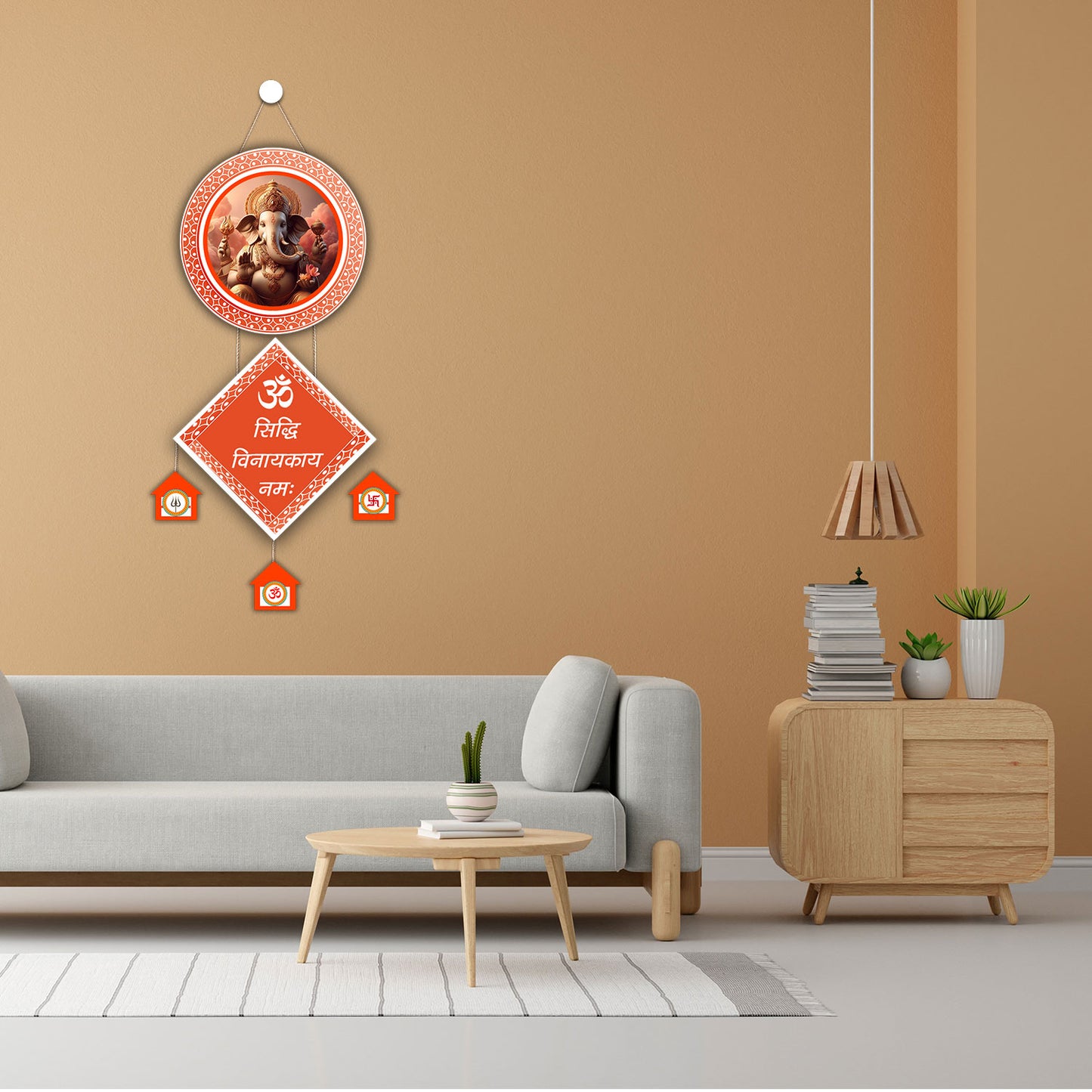 AWANI TRENDS Ganesh Wooden Wall Hanging โ Lord Ganesha Wall Art for Home,