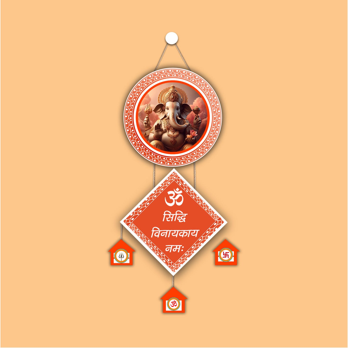 AWANI TRENDS Ganesh Wooden Wall Hanging โ Lord Ganesha Wall Art for Home,
