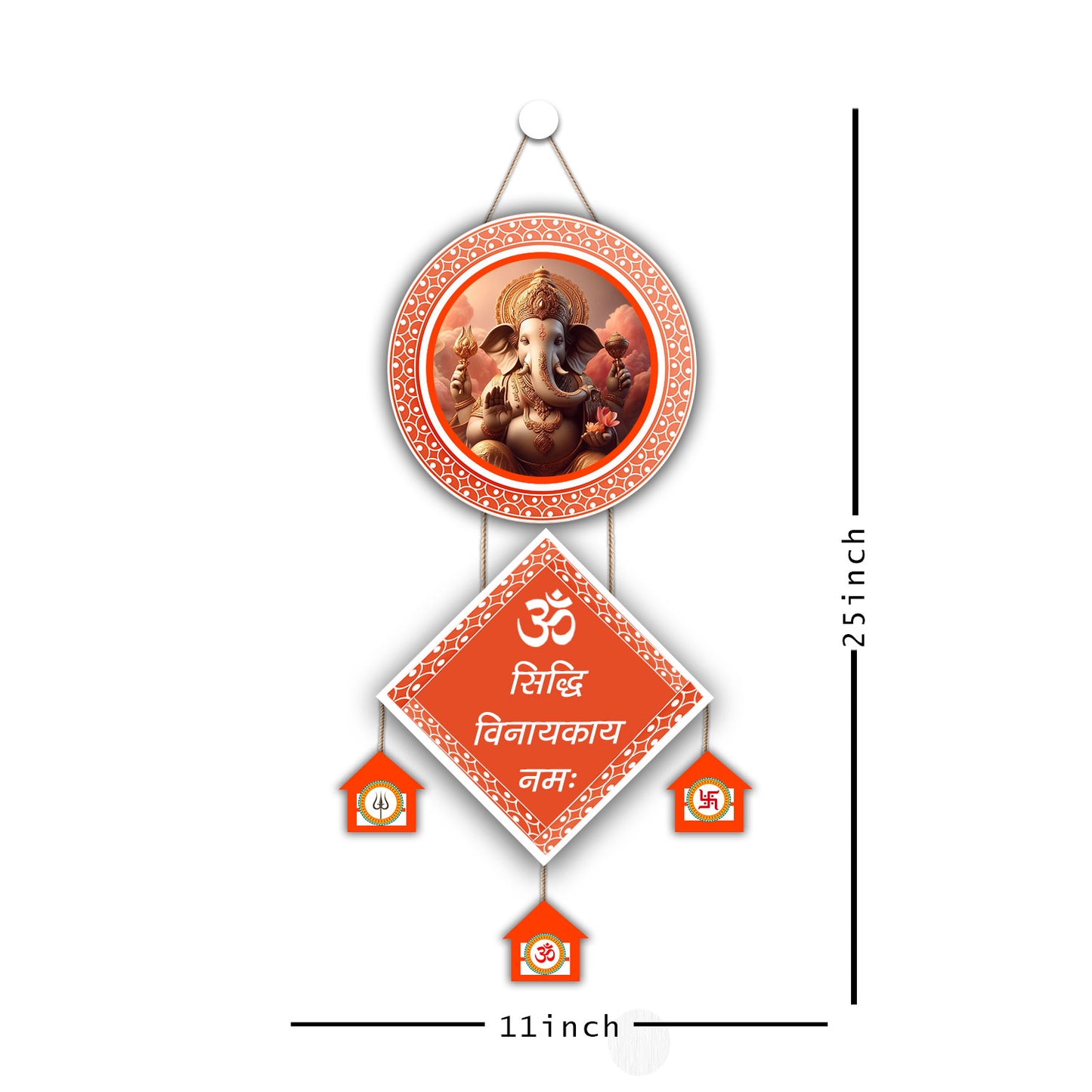 AWANI TRENDS Ganesh Wooden Wall Hanging โ Lord Ganesha Wall Art for Home,