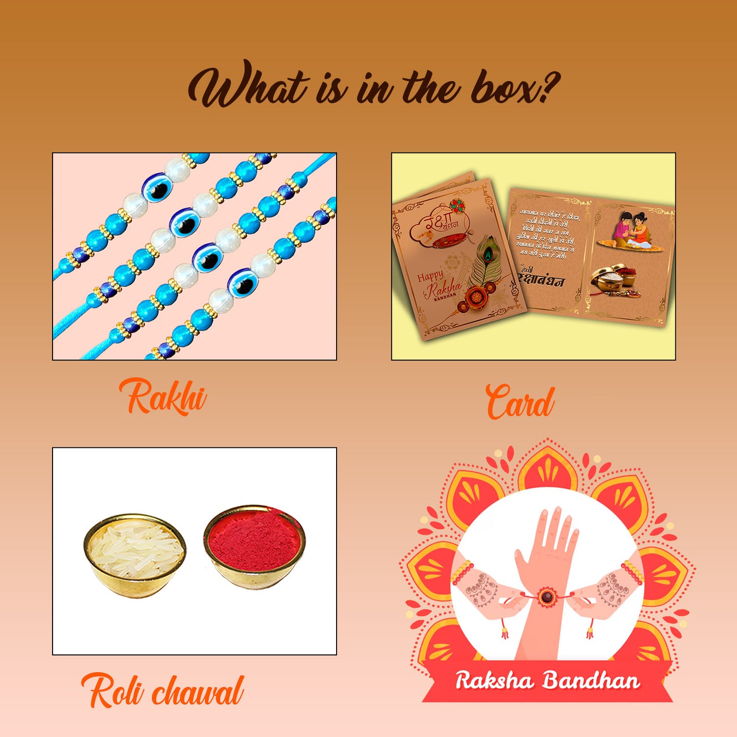 AWANI TRENDS Evil Eye 4 Rakhi