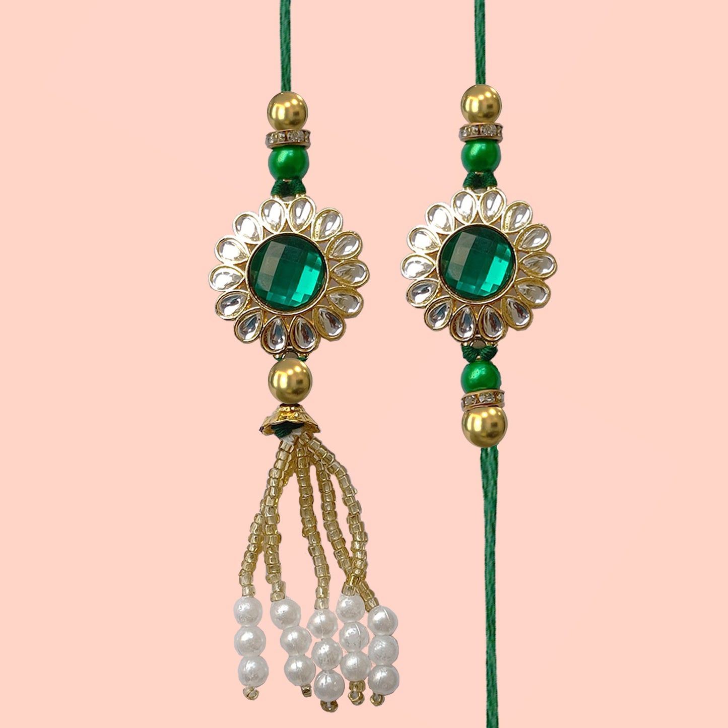 AWANI TRENDS Green Lumba Rakhi