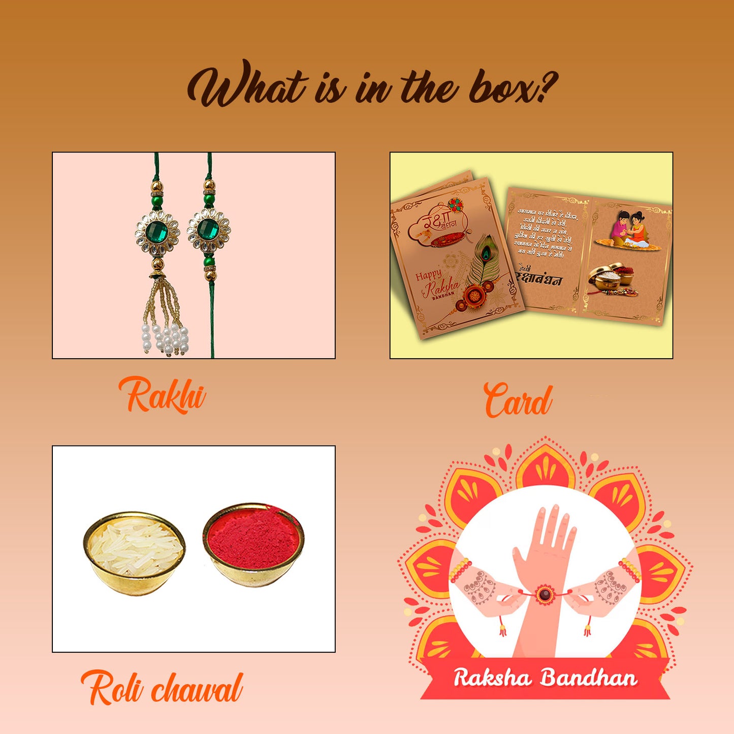 AWANI TRENDS Green Lumba Rakhi